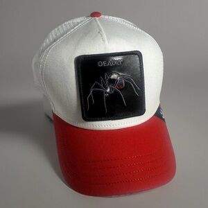 Goorin Bros The Farm Collection Deadly Black Widow Spider Snapback Trucker Hat